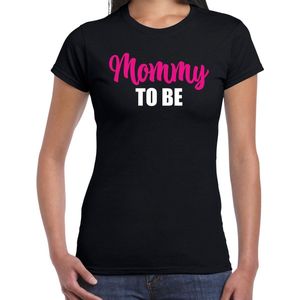 Mommy to be - t-shirt zwart voor dames - Cadeau aanstaande moeder zwanger mama in verwachting