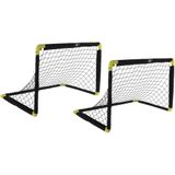 Set van 2x Stuks Pop-up Voetbalgoals/Voetbaldoelen 50 X 44 cm - Inklapbare/Vouwbare Voetbal Doelen