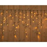 Ijspegelverlichting lichtsnoeren met 800 warm witte lampjes 16 x 1 meter - Kerstverlichting