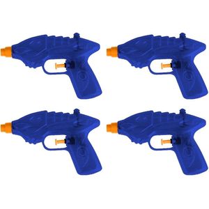 1x Waterpistool/waterpistolen blauw 16,5 cm