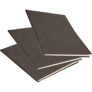 5x Rollen kraft kaftpapier zwart 200 x 70 cm - cadeaupapier / kadopapier / boeken kaften