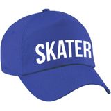 Set van valbescherming voor kinderen maat  S / 4 tot 5 jaar met een stoere SKATER pet blauw