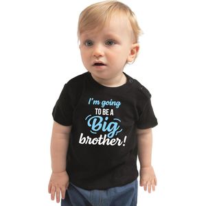 T-shirt - Zwart - Katoen - I’m Going to Be a Big Brother