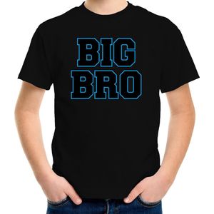 Big bro cadeau t-shirt zwart voor jongens kinderen - jongen - grote broer shirt 122 128