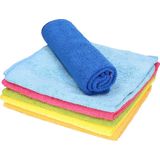 Sorbo Microvezeldoeken gekleurd - 12x stuks - 40 x 40 cm - Vaatdoeken microvezel - Micorvezeldoekjes - Vaatdoekjes