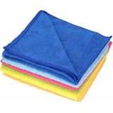Sorbo Microvezeldoeken gekleurd - 24x stuks - 40 x 40 cm - Vaatdoeken microvezel - Micorvezeldoekjes - Vaatdoekjes
