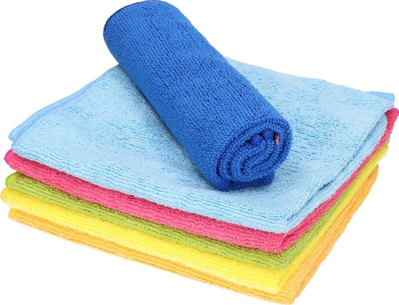 Sorbo Microvezeldoeken gekleurd - 24x stuks - 40 x 40 cm - Vaatdoeken microvezel - Micorvezeldoekjes - Vaatdoekjes