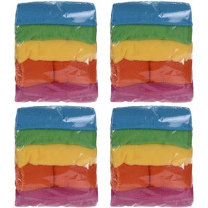 20x Microvezel schoonmaakdoekjes/dweiltjes 30 cm - Vaatdoekjes