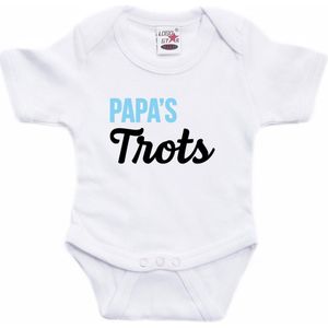 Papas Trots Tekst Baby Rompertje Wit Jongens en Meisjes - Kraamcadeau/ Vaderdag Cadeau