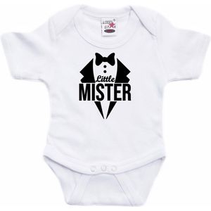 Bellatio Decorations - Rompertje - Wit - Little Mister - Baby