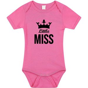 Bellatio Decorations - Rompertje - Roze - Little Miss - Baby