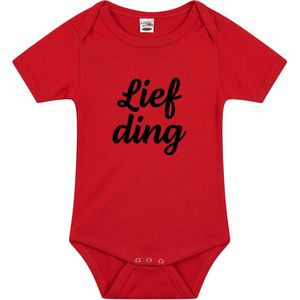 Lief Ding - Rompertje - Rood - Katoen - Kraamcadeau