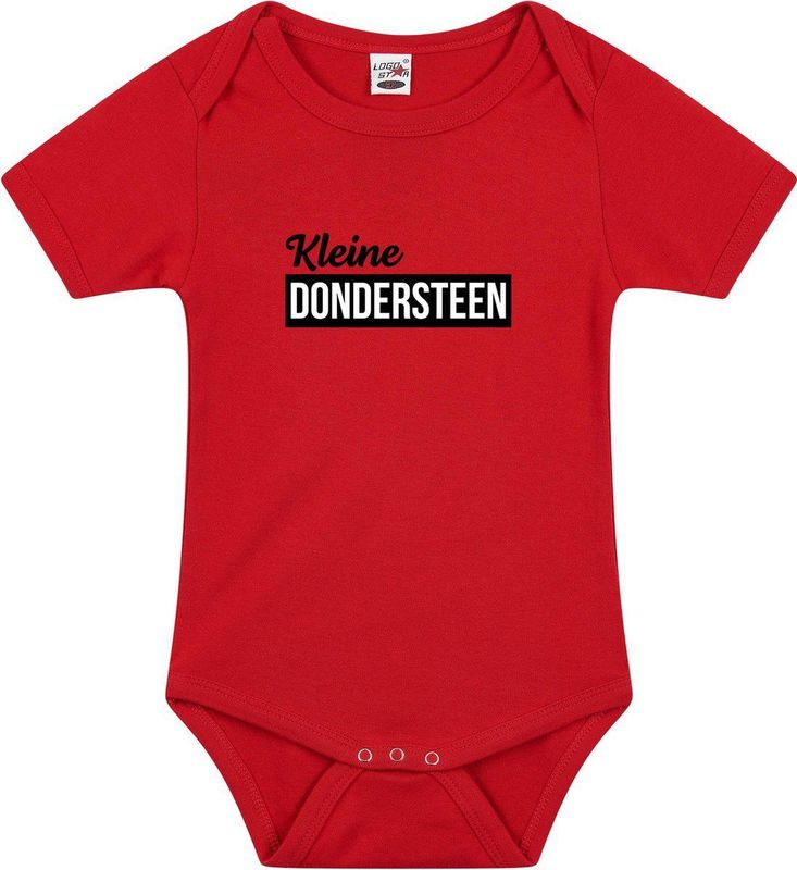 Kleine Dondersteen - Rompertje - Rood - Babykleding