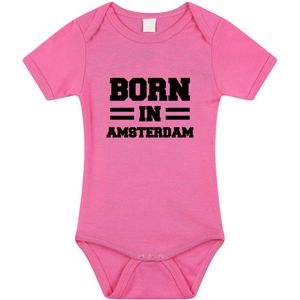 Bellatio Decorations - Rompertje - Roze - Born in Amsterdam - Kraamcadeau