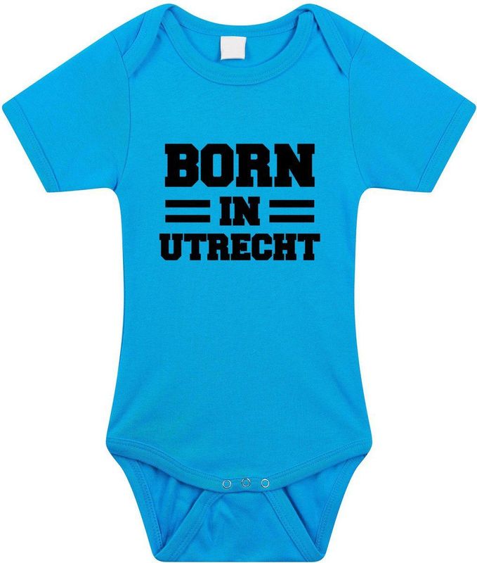 Born in Utrecht - Rompertje - Blauw - 100% Katoen