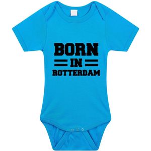 Born in Rotterdam - Baby Rompertje - Blauw - Kraamcadeau