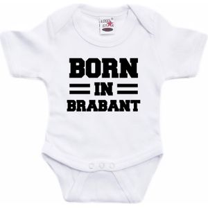 Born in Brabant kraamcadeau rompertje wit jongens en meisjes