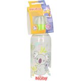 2x stuks melkfles voor babies groen 240 ml - Baby drinkflessen