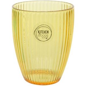 Kunststof bekers goud/geel 200 ml
