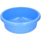 Set van 2 ronde afwasteiltjes 9 liter in de kleuren blauw en grijs 36 x 13 cm