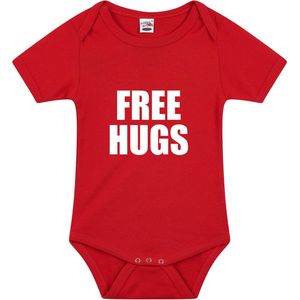 Bellatio Decorations - Rompertje - Rood - Free Hugs - 56