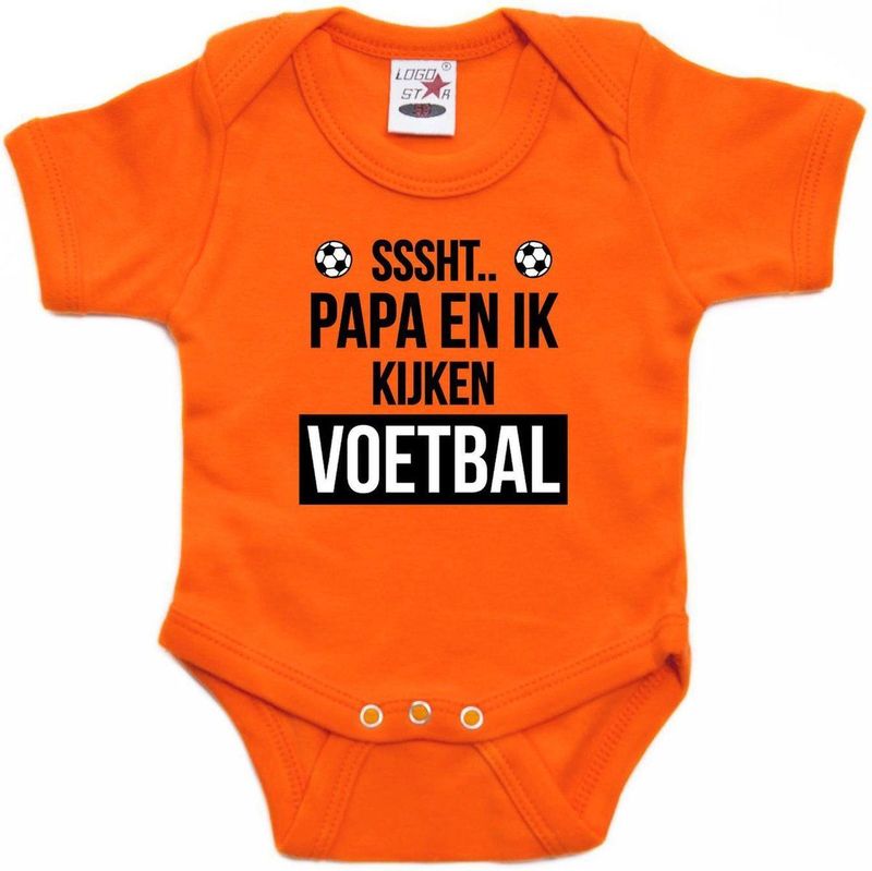 Holland - Romper - Oranje - Katoen - Sssht Kijken Voetbal