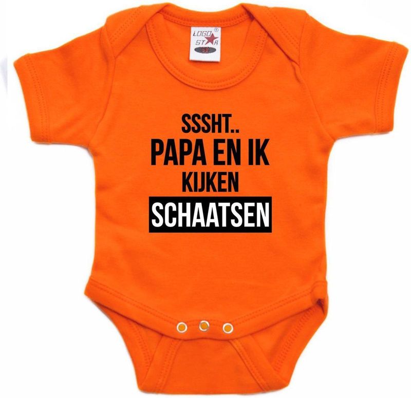 Bellatio Decorations - Rompertje - Oranje - Sssht Kijken Schaatsen - EK WK Supporter