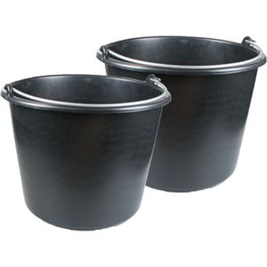 5x stuks stevige bouwemmer / emmer 20 liter - Emmers