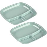 Forte Plastics Camping bord 3-vaks - kunststof - 21 x 24 cm