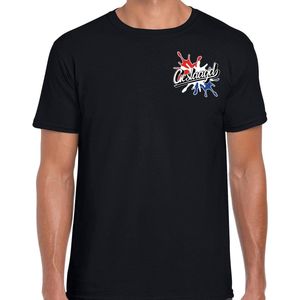 Geslaagd cadeau t-shirt - zwart - op borst - voor heren - afstudeer kado shirt outfit