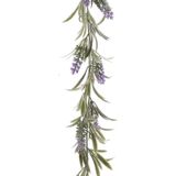 Lavendel kunsttak kunstplanten slinger 180 cm - Kunstplanten/kunsttakken