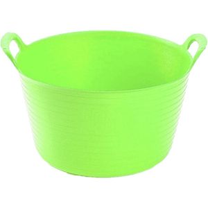 Flexibele emmer groen 56 liter - Opbergmand - Grote teil of Wasmand - Kunststof 60 x 53 x 38 cm