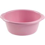 Kunststof teiltje/afwasbak rond 25 liter oud roze - Afmetingen 54 x 51 x 21 cm - Huishouden