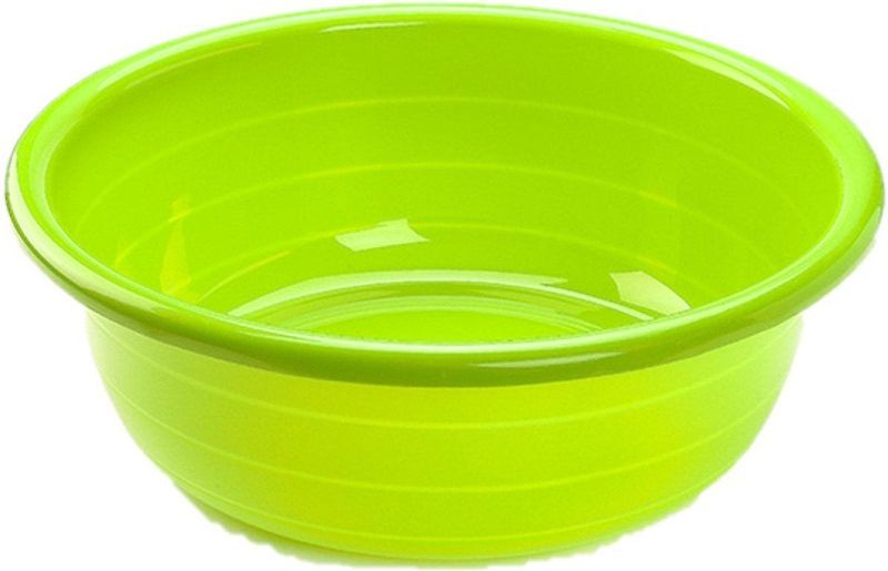 Grote kunststof teiltje/afwasbak rond 11 liter groen - Afmetingen 37 x 37 x 18 cm - Huishouden