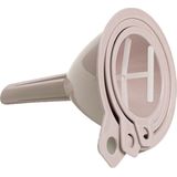 Trechters set taupe 3x-delig verschillende formaten - Keuken/camping artikelen - 6.5, 8 en 9.5 cm