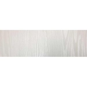 3x stuks decoratie plakfolie houtnerf look wit 45 cm x 2 meter zelfklevend - Decoratiefolie - Meubelfolie