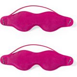 2x stuks roze ontspanningsmasker - relax oogmaskers