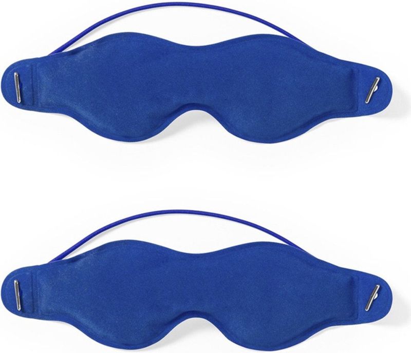 Oogmasker - Blauw - Nylon - 2 Stuks