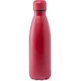 RVS waterfles/drinkfles rood met schroefdop 790 ml - Sportfles - Bidon