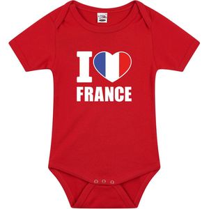 I love France - Rompertje - Rood - 100% Katoen