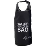 Waterdichte duffel bag/plunjezak/dry bag 15 liter zwart - Waterdichte reistassen