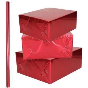 Shoppartners - Inpakpapier Folie - Rood - Papier - 200 x 70 cm