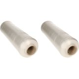 3x rollen stretch/rek/wikkel/inpak folie om spullen in te pakken 40 cm breed en 900 meter lang