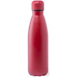 2x Stuks Rvs waterfles/drinkfles rood met schroefdop 790 ml - Sportfles - Bidon