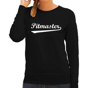 Pitmaster bbq / barbecue sweater zwart - cadeau trui voor dames - verjaardag / moederdag kado