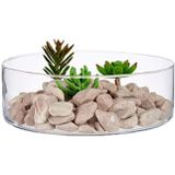 2x pakjes decoratie stenen/kiezels terracotta 2 kg - Aquarium bodembedekking