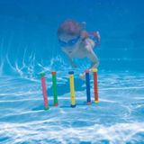 10x gekleurde duikstokjes - kunststof - duikspeelgoed