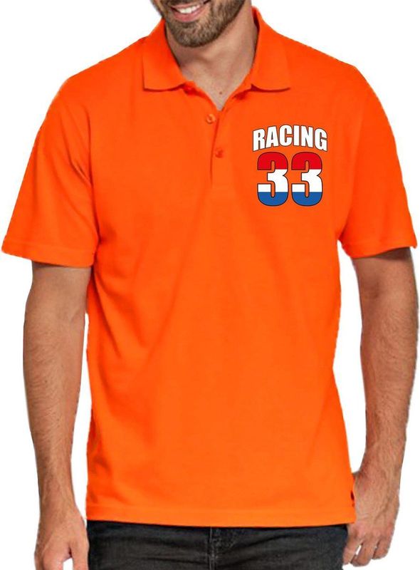Racing 33 - Poloshirt - Oranje - 100% Katoen