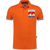 Bellatio Decorations - Poloshirt - Oranje - Katoen - Racing 33 Logo