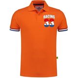 Bellatio Decorations - Luxe Racing 33 - Poloshirt - Oranje - 200 grams